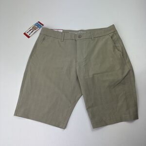 Hang Ten Khaki Men Shorts Quick Dry 4-Way Stretch NWT Size 34 11"